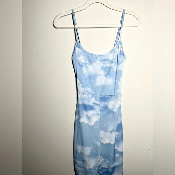 Fashion Nova | Pants & Jumpsuits | Fashion Nova Light Blue Cloud Romper |  Poshmark